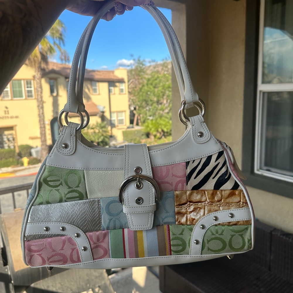 “Coach” look alike patchwork purse - image 1